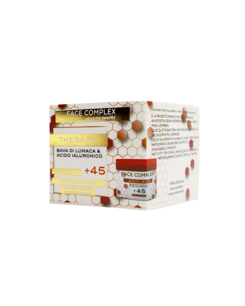 Face Complex Therapy Contorno occhi bava di lumaca e acido ialuronico +45 30 ml
