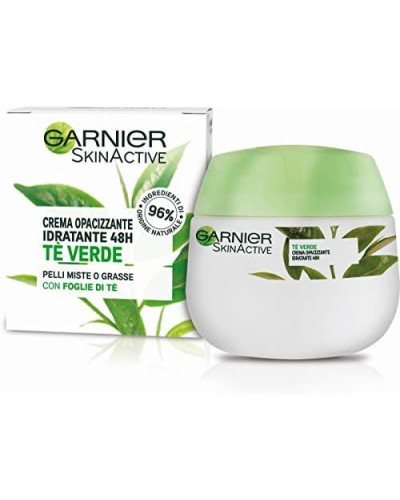 Garnier Crema viso opacizzante idratante 48 h tè verde pelli miste o grasse 50 ml