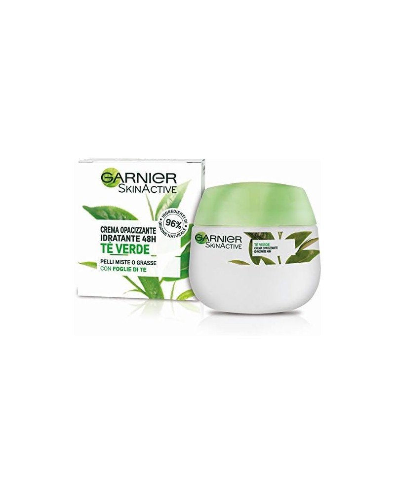 Garnier Crema viso opacizzante idratante 48 h tè verde pelli miste o grasse 50 ml