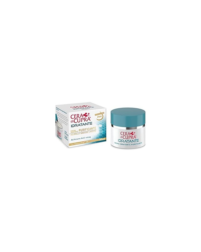 Cera di Cupra Crema viso idratante purificante pelli grasse o miste anti-smog 50 ml