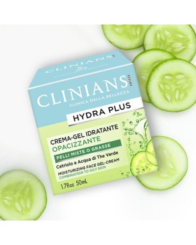 Clinians Hydra Plus Crema-gel viso idratante opacizzante pelli miste o grasse 50 ml
