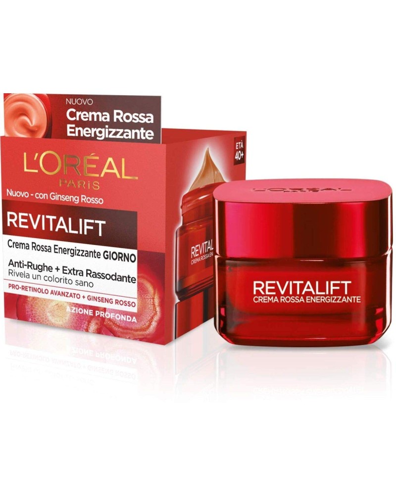L'Oreal Paris Revitalift Crema viso rossa energizzante anti-rughe+extra rassodante 50 ml