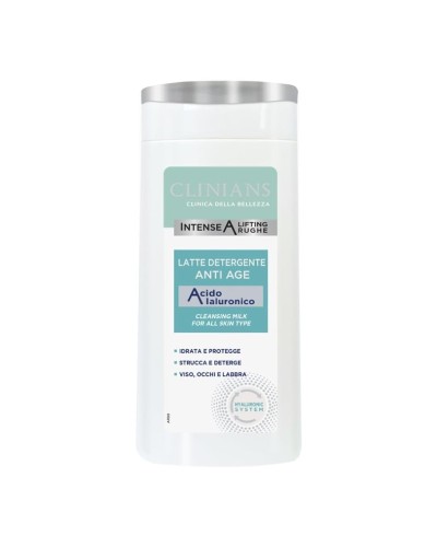 Clinians Latte detergente anti-age acido ialuronico 200 ml