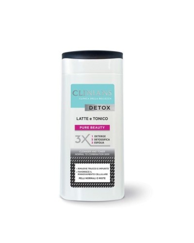 Clinians Detox Latte e Tonico pelli normali o miste 200 ml