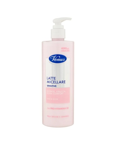 Venus Latte micellare Sensitive viso e occhi pelli secche e sensibili 400 ml