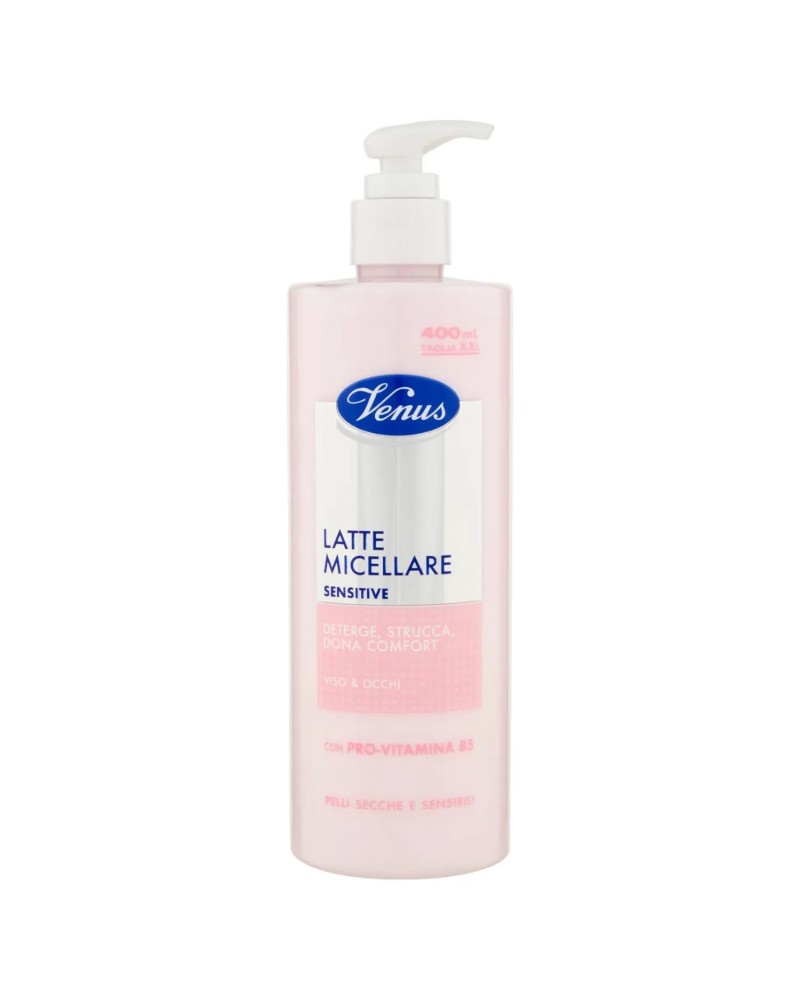 Venus Latte micellare Sensitive viso e occhi pelli secche e sensibili 400 ml