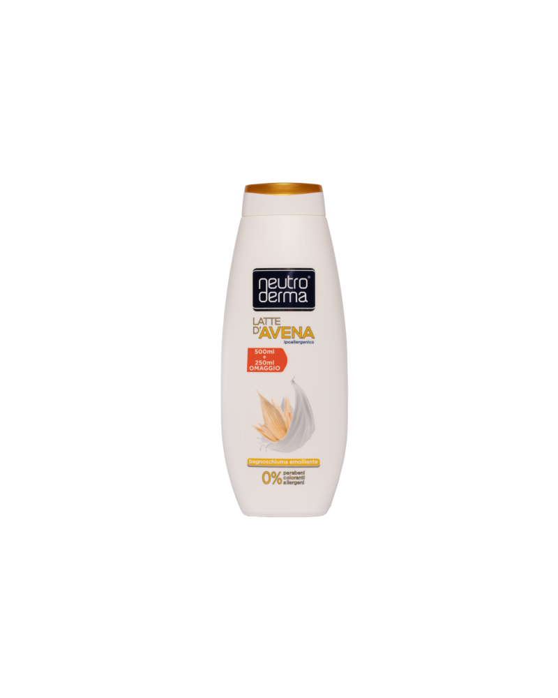 Neutro Derma Bagnoschiuma emolliente latte d'avena 750 ml