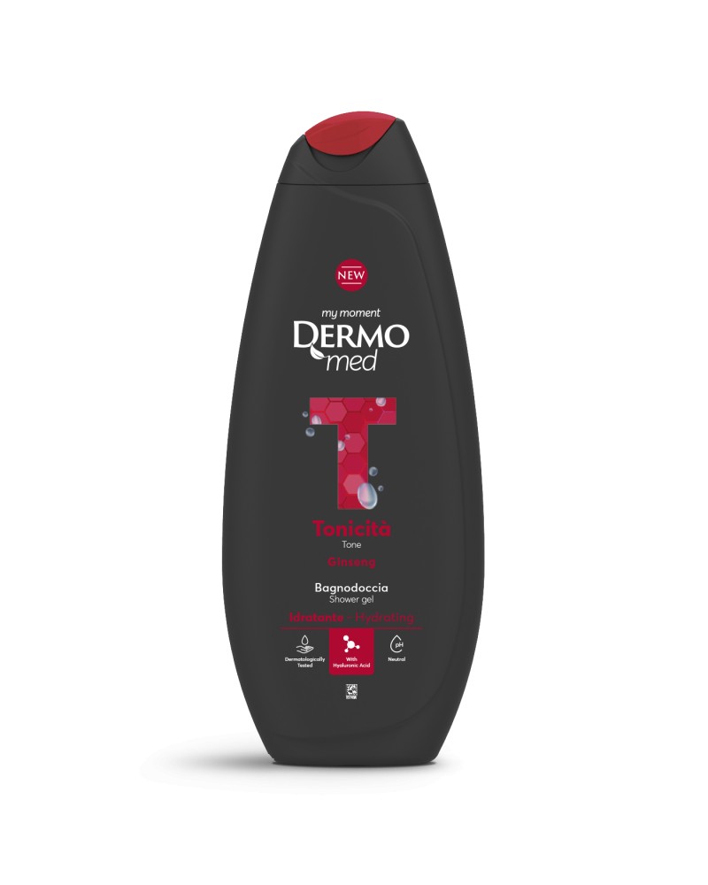 Dermomed Bagnoschiuma tonicità al ginseng 650 ml