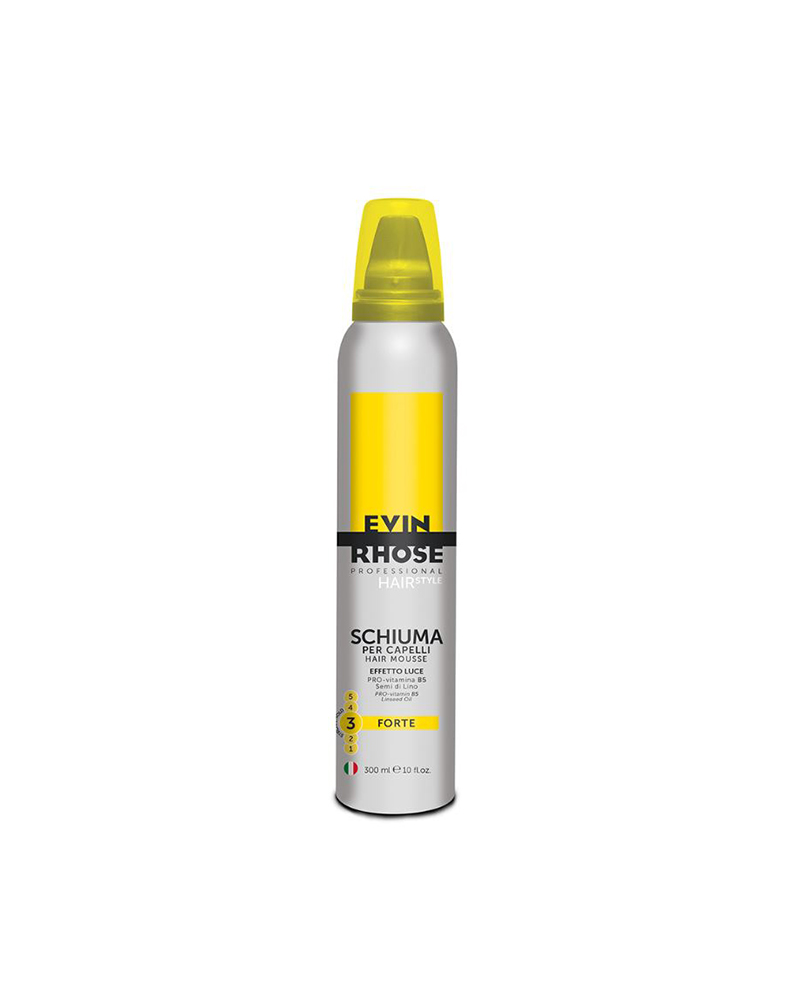 Evin Rhose Mousse per capelli forte 300 ml
