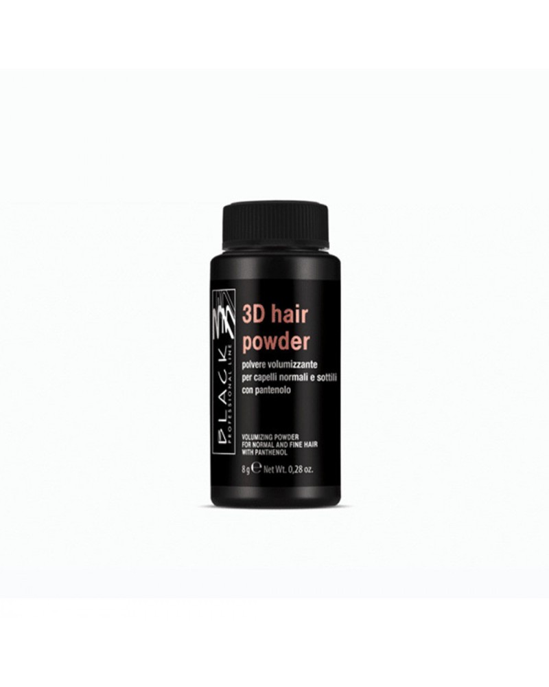 Black Professional 3D Hair Powder Polvere volumizzante con pantenolo 8 gr