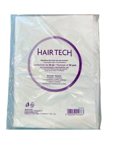 Mantellina monouso hair tech confezione da 30pz