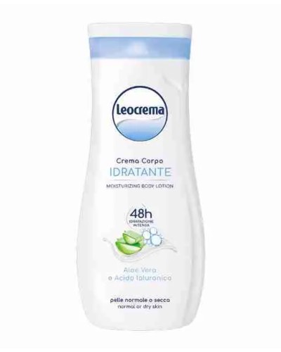 Leocrema Crema corpo idratante all'aloe vera pelle normale o secca 250 ml