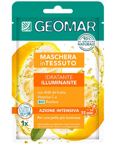 Geomar Maschera Viso in Tessuto Idratante Illuminante 22 ml
