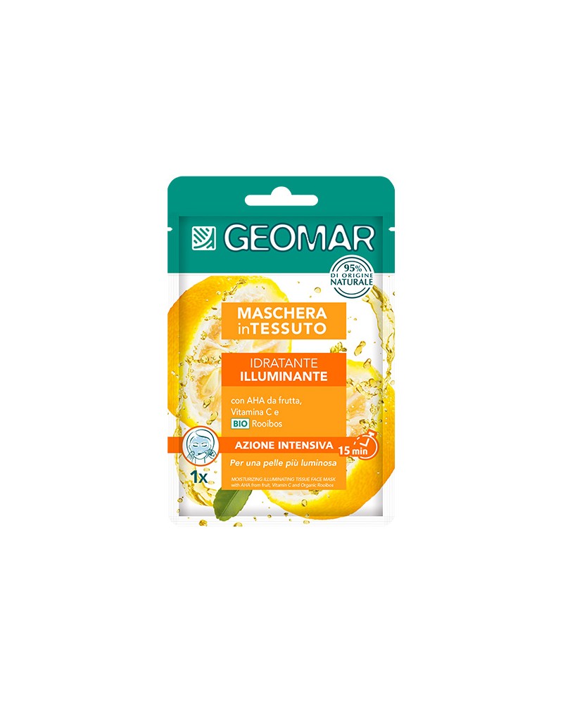 Geomar Maschera Viso in Tessuto Idratante Illuminante 22 ml