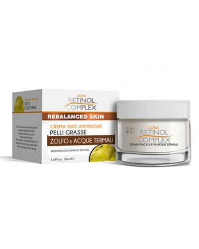 Ultra Retinol Complex Crema viso antirughe pelli grasse zolfo e acque termali 50 ml