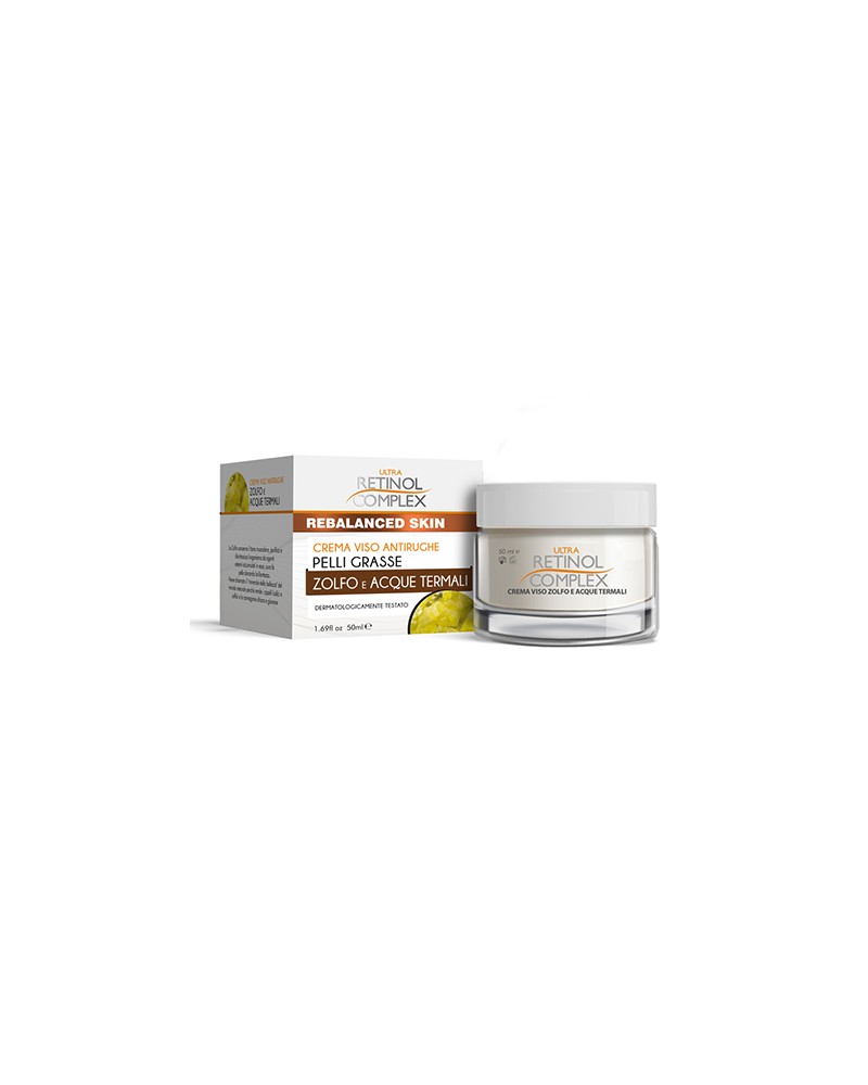 Ultra Retinol Complex Crema viso antirughe pelli grasse zolfo e acque termali 50 ml