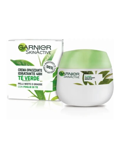 Garnier skin active crema viso idratante opacizzante tè verde