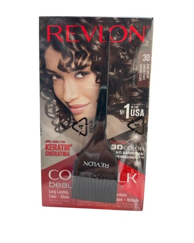 Revlon Colorsilk keratin Tinta Per Capelli + pennello 30 castano scuro