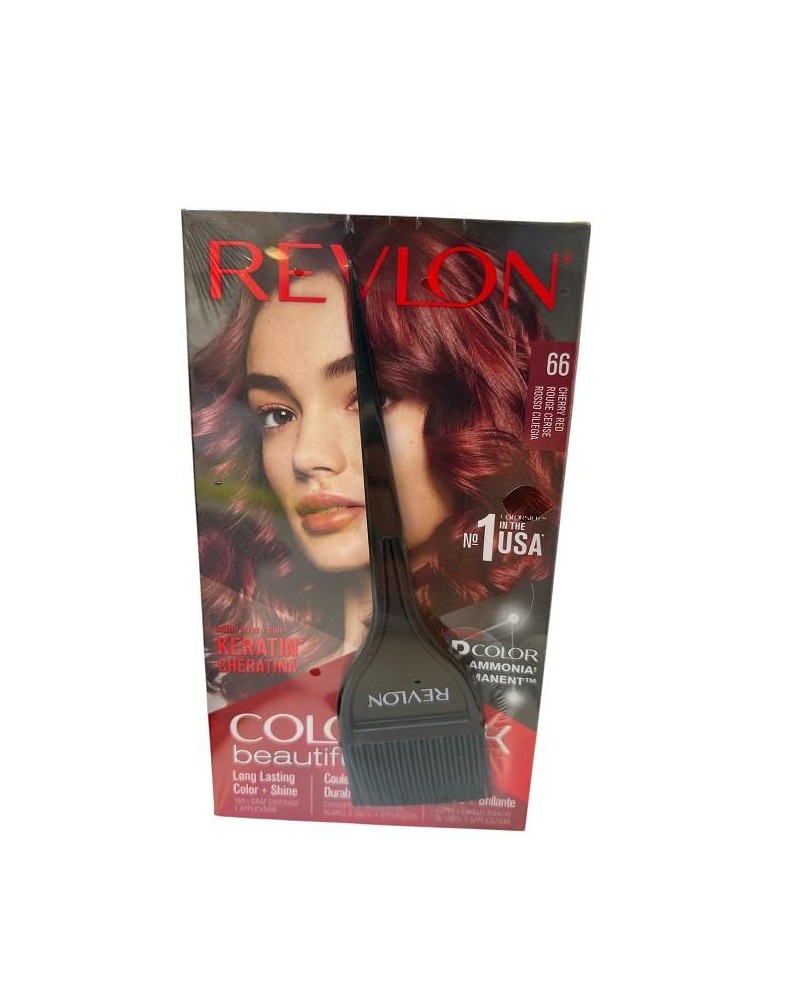 Revlon Colorsilk keratin Tinta Per Capelli + pennello 66 rosso ciliegia