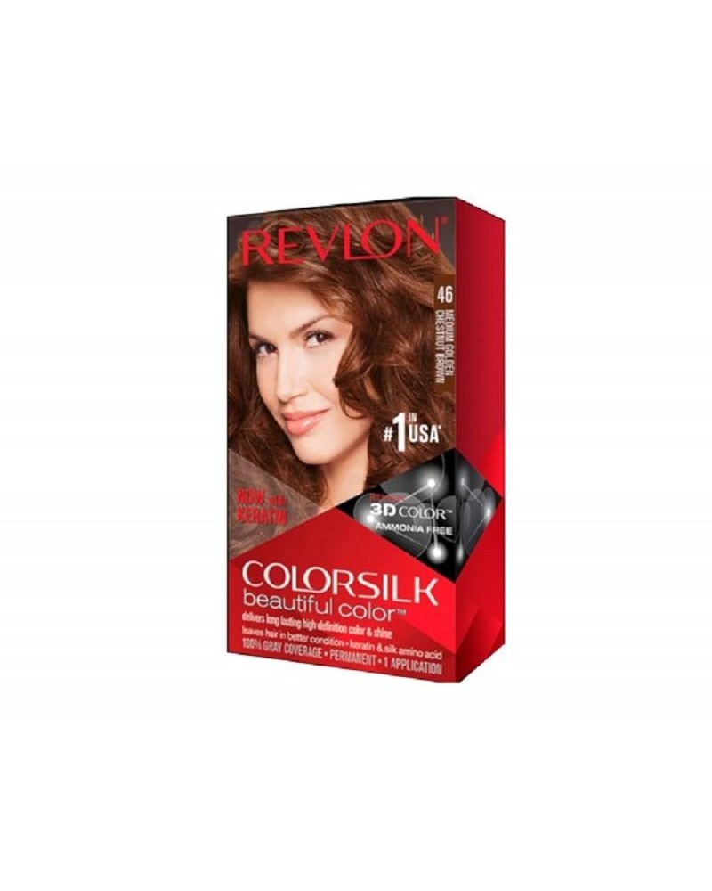 Revlon Tinta Per Capelli Colorsilk ultra light natural castano marrone dorato medio 46