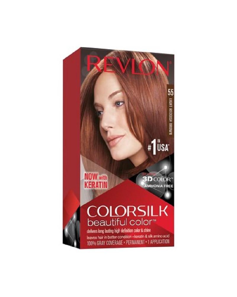 Revlon Tinta Per Capelli Colorsilk ultra light natural castano ramato chiaro 55